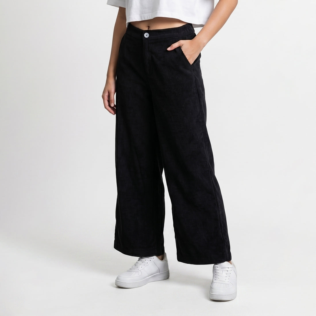 Triset Ladies Celana Panjang Wanita | Cullotes Corduroy | Wide Leg | LP6005272