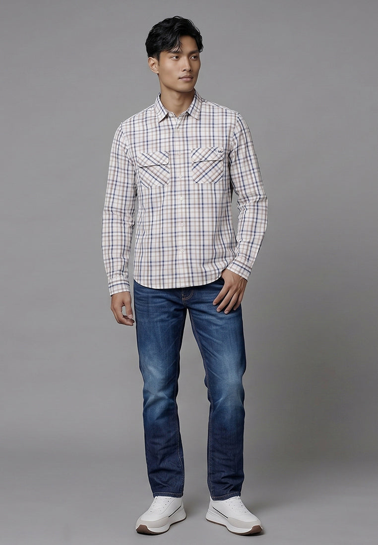 Watchout Kemeja Pria Lengan Panjang | Slim Fit | Jeans | JS3033601