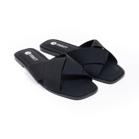 Triset Sandal Wanita | Flat | Slide | Selop Casual | TF6400203