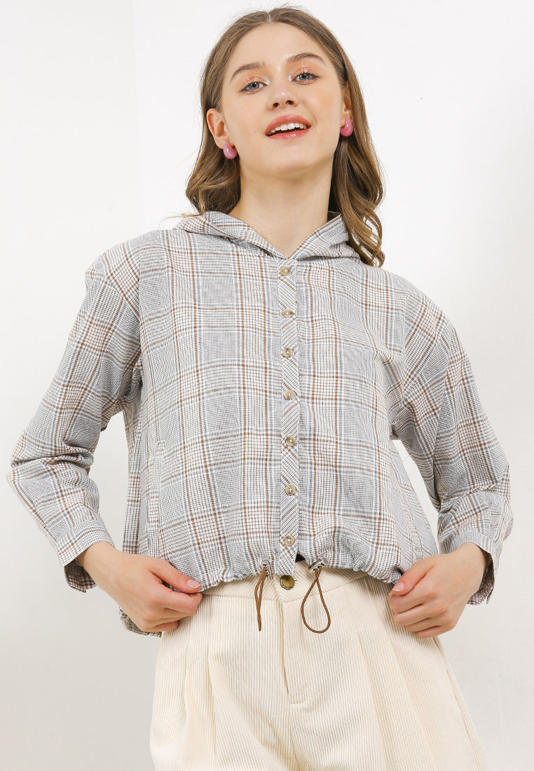 TRISET CASUAL SOPHIE HOODIE BLOUSE - TR3093901