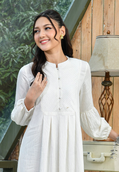 Triset Ladies Maxi Dress Wanita Crinkle Lengan Panjang A Line | Regule Fit | LD8005771
