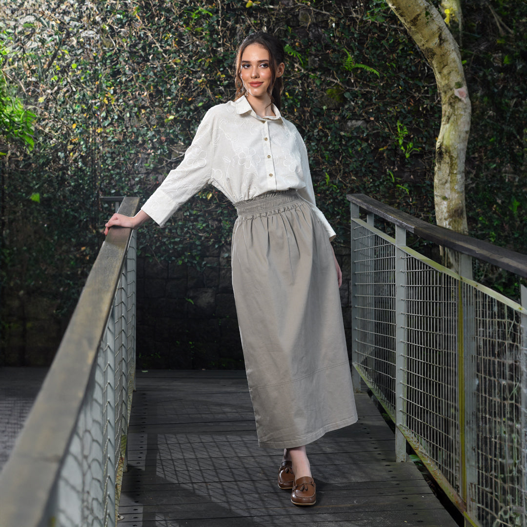 Triset Ladies Rok Midi Wanita A Line | Reguler Fit | LN3006400