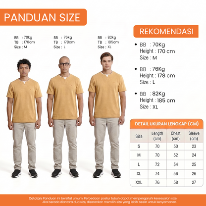 WATCHOUT KAOS PAKAIAN PRIA LENGAN PENDEK V-NECK | REGULER FIT | CASUAL | WK401290001