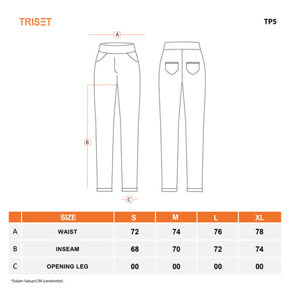 Triset Casual Skinny Jeans Wanita High Waist | Slim Fit | TP5007810