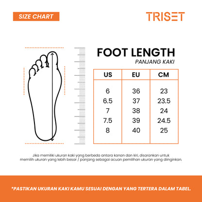 Triset Sandal Wanita | Casual | Semi Formal | Wedges | TQ6008003