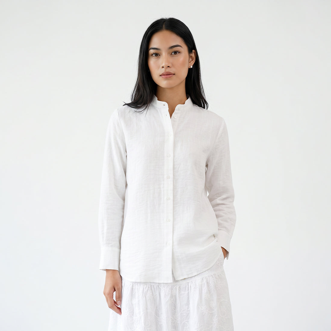Triset Ladies Blouse Wanita Lengan Panjang Asimetris | Relaxed Fit | LR3052890