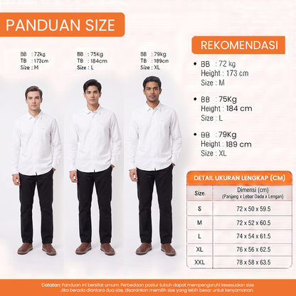 WATCHOUT KEMEJA PRIA LENGAN PANJANG | SLIM FIT | JEANS | JS303410002