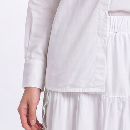 Triset Casual Blouse Wanita Lace Up Back Tali Pita Lengan Panjang | Reguler Fit | TR310729A