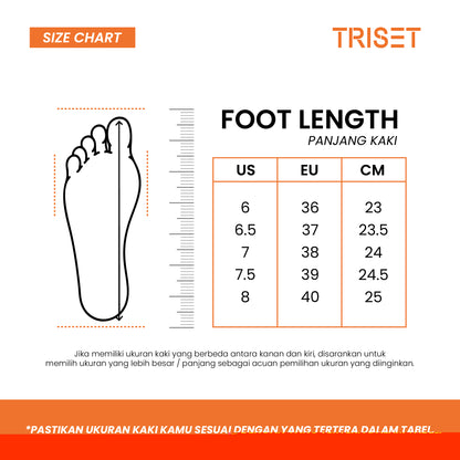 Triset Sandal Wanita | Sandal Gunung | Platform Strappy | Casual | TQ8001609