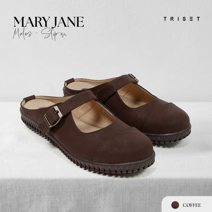 Triset Sandal Wanita | Buckle | Strap | Mules | Slip On | TF7004103