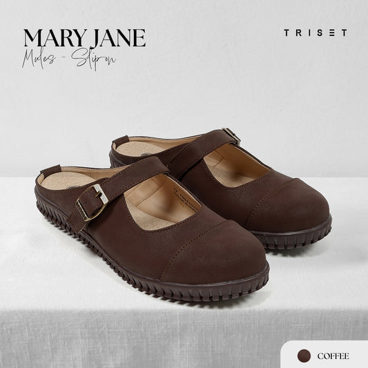 Triset Sandal Wanita | Buckle | Strap | Mules | Slip On | TF7004103