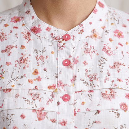 Triset Ladies Pakaian Wanita Blouse Floral Lengan 3/4 | Medium Crop | LR3052778