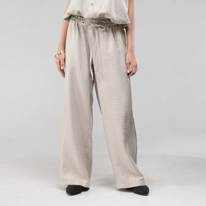 Triset Ladies Celana Panjang Wanita Baggy Pants Wide Leg | Loose Fit | LP8003790