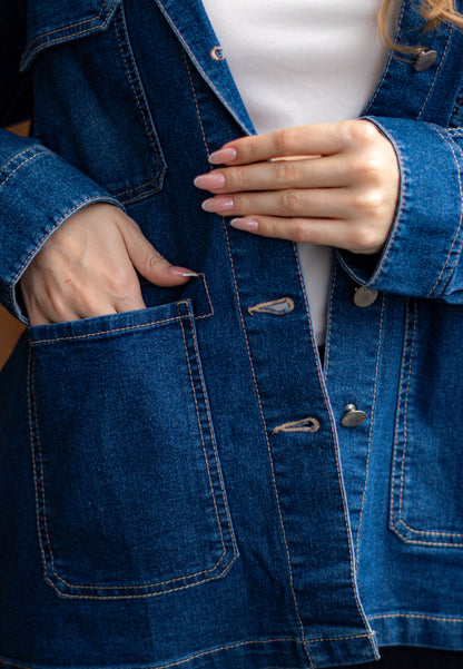 TRISET CASUAL JACKET DENIM - TJ3032310