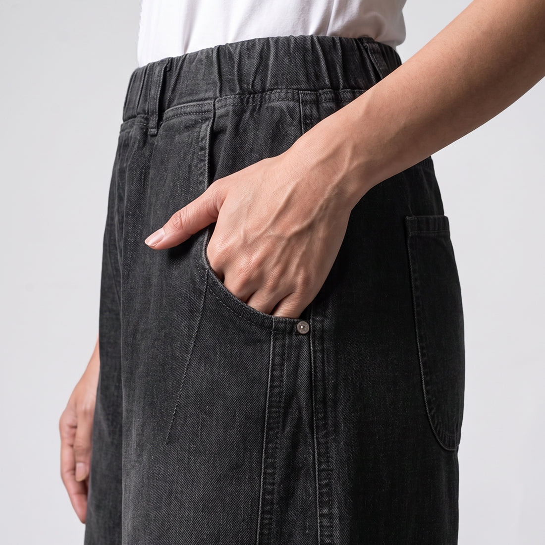 Triset Casual Celana Wanita Barrel Jeans Washed High Waist | Loose Fit | TP1006050