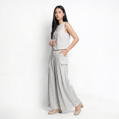 Triset Casual Rompi Outer Wanita Semi Crop Tanpa Lengan | Reguler Fit | TJ6001151