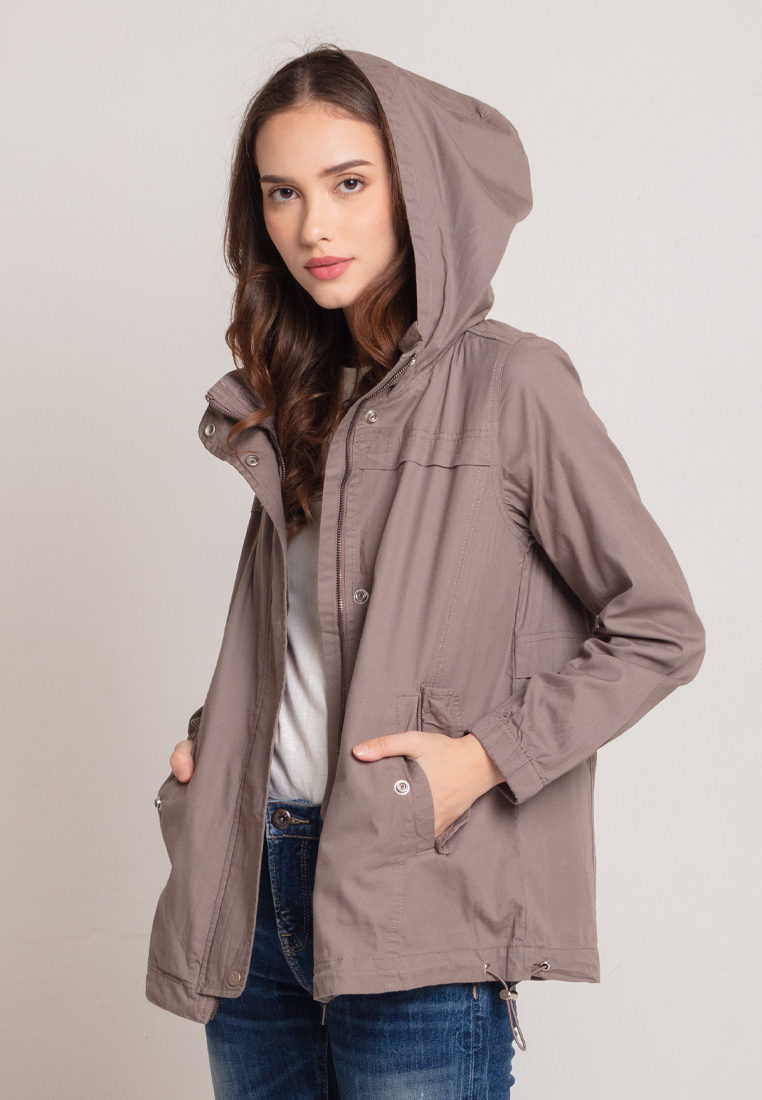 Triset Casual Jacket Parka Wanita Hoodie | Reguler Fit | TJ3029900