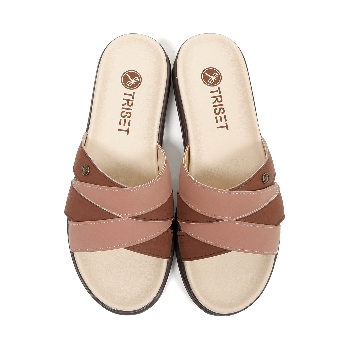 Triset Sandal Wanita | Cross-Strap | Wedges | Flat | TF6100703