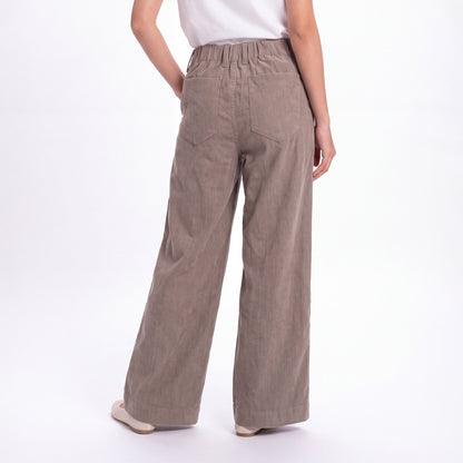 Triset Ladies Celana Panjang Wanita Corduroy Wide Leg Highwaist | Loose Fit | LP6005372