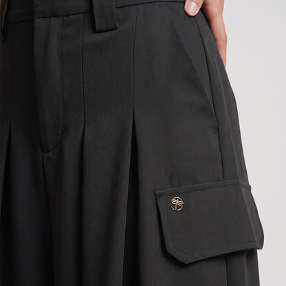 Triset Ladies High Rise pleated Palazzo pants | Celana Wanita Lurus Besar | LP6005590