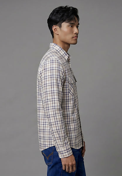 Watchout Kemeja Pria Lengan Panjang | Slim Fit | Jeans | JS3033601