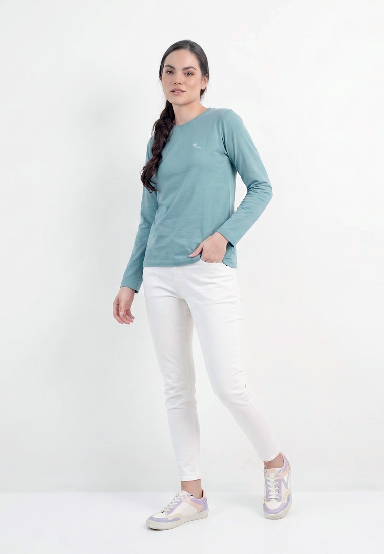 Triset Casual Kaos Wanita Lengan Panjang Bordir Capung | Reguler Fit | TK3009600