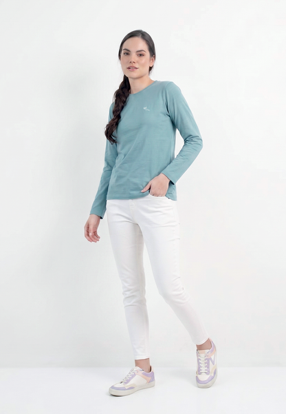 Triset Casual Kaos Wanita Lengan Panjang Bordir Capung | Reguler Fit | TK3009600