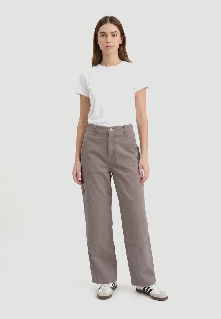 Triset Ladies Celana Panjang Wanita Cargo Highwaish | Wide Leg | LP3000430