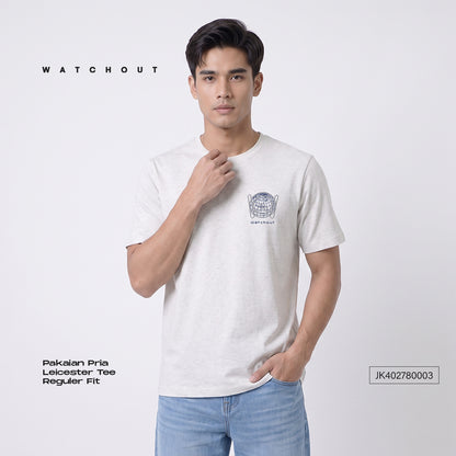 WATCHOUT KAOS PAKAIAN PRIA LENGAN PENDEK LEICESTER | BOXY FIT | JEANS | JK402780003
