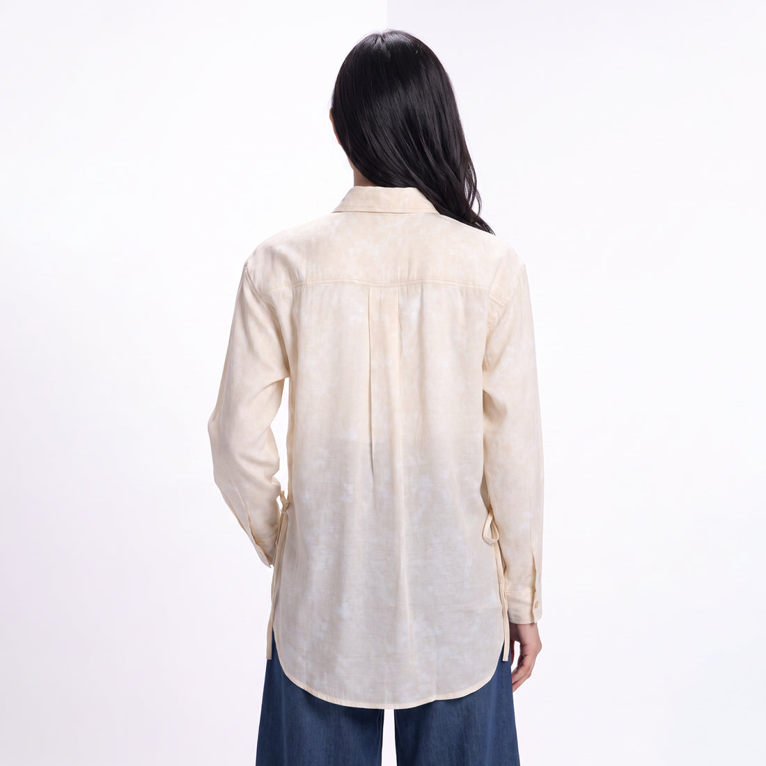 Triset Ladies Blouse Wanita Oversize Tie-side Lengan Panjang | Relaxed Fit | LR3052370