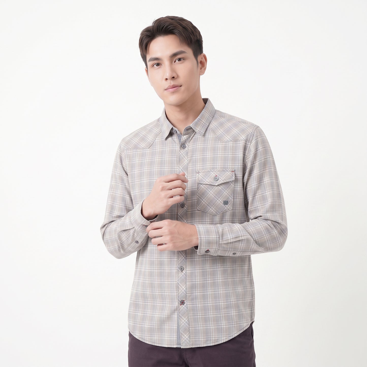 WATCHOUT KEMEJA PRIA LENGAN PANJANG | SLIM FIT | JEANS | JS303390123