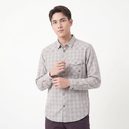 WATCHOUT KEMEJA PRIA LENGAN PANJANG | SLIM FIT | JEANS | JS303390123