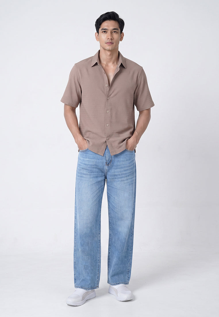 WATCHOUT KEMEJA PRIA LENGAN PENDEK | SLIM FIT | JEANS | JS5025811