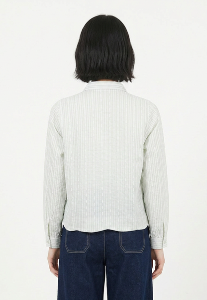 TRISET Blouse Wanita Lengan Panjang Striped | Reguler Fit | Casual Formal | TR3104971