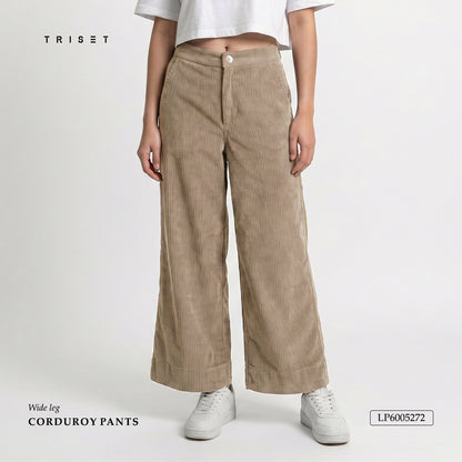 Triset Ladies Corduroy cullotes / Wide Leg Pants | Celana Panjang Kulot Wanita | LP600527206
