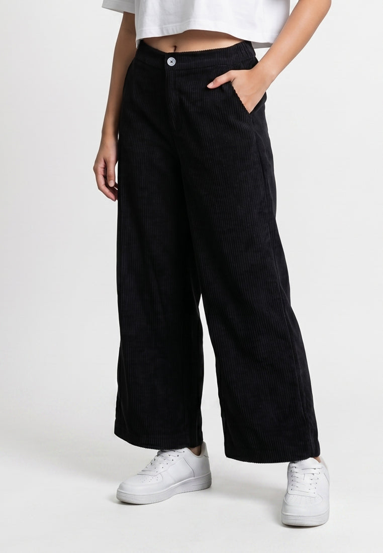 Triset Ladies Celana Panjang Wanita | Cullotes Corduroy | Wide Leg | LP6005272