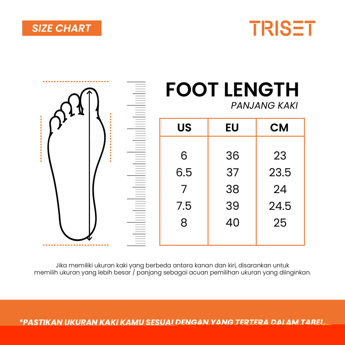 Triset Sepatu Wanita | Flat | Mary Jane | Ballerina | Casual | TF4103803