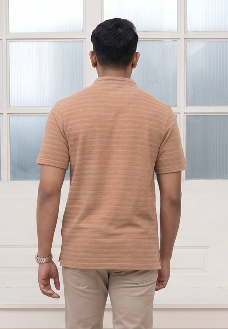 Watchout Kaos Pakaian Pria Kerah Mandarin Lengan Pendek Henley | Reguler Fit | Casual | WK401280014