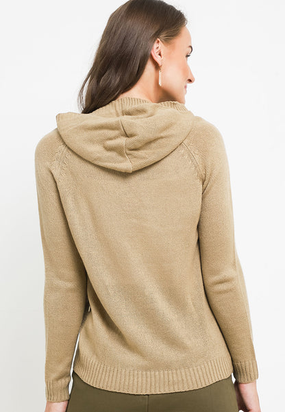 TRISET CASUAL FEY SHORT HOODIE CARDIGAN - TM7001300