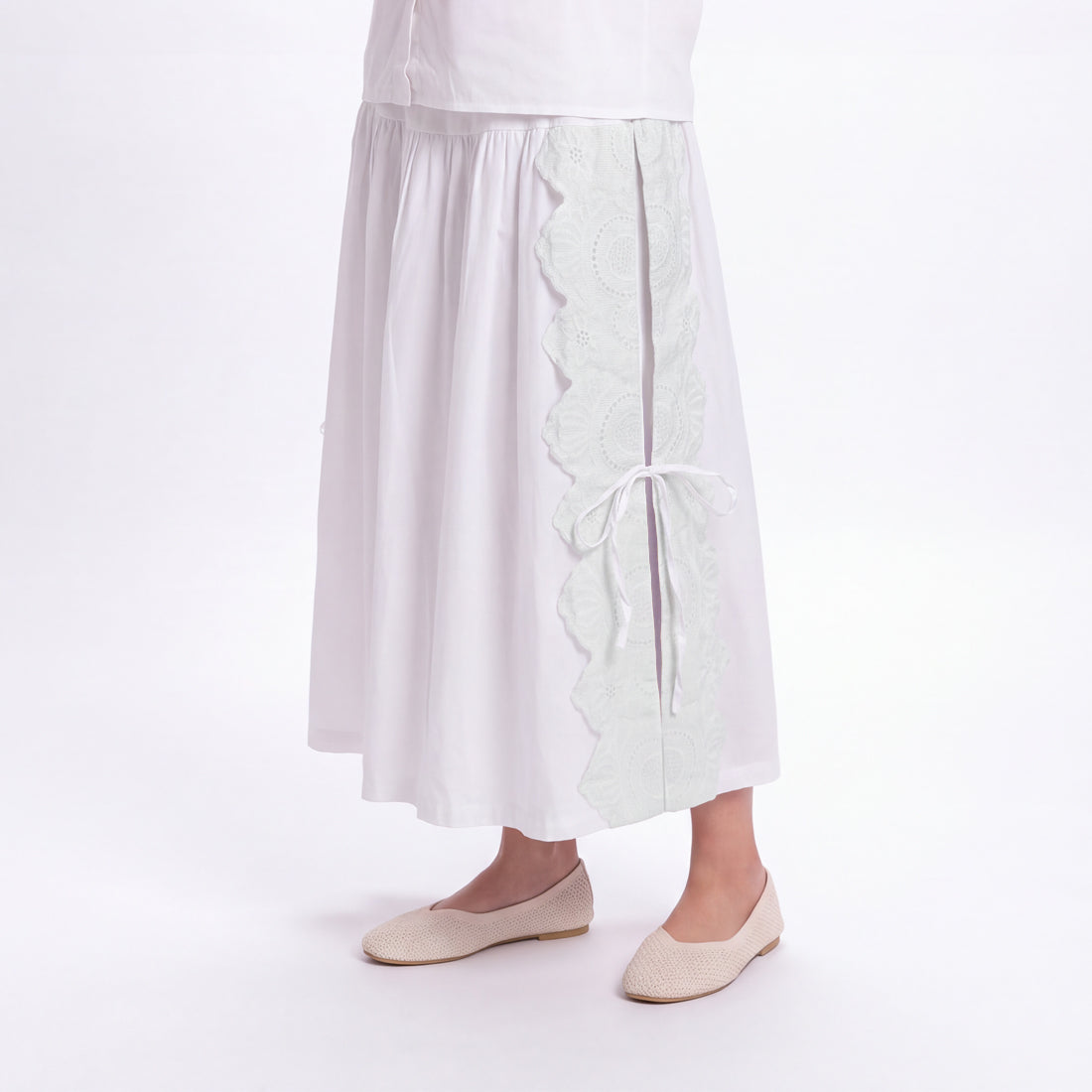 Triset Rok Maxi Wanita Tiered Bordir Tali Pita A Line | Reguler Fit | TN301439A