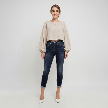Triset Casual Skinny Jeans Wanita High Waist | Slim Fit | TP5006810