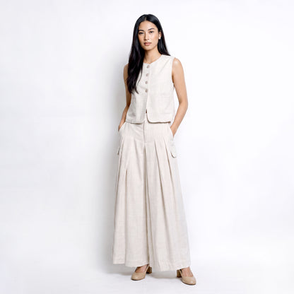 Triset Casual Rompi Outer Wanita Semi Crop Tanpa Lengan | Reguler Fit | TJ6001151
