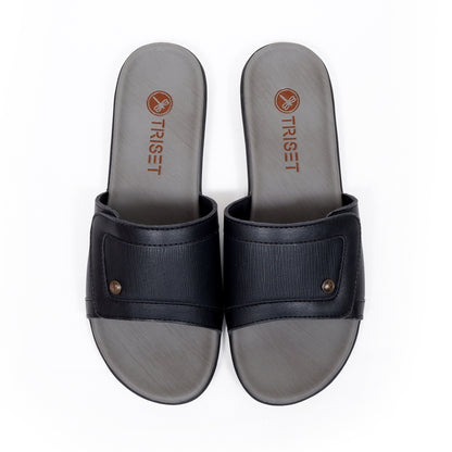 Triset Sandal Wanita | Comfort Leather | Look Slide | Flat | TF6100303
