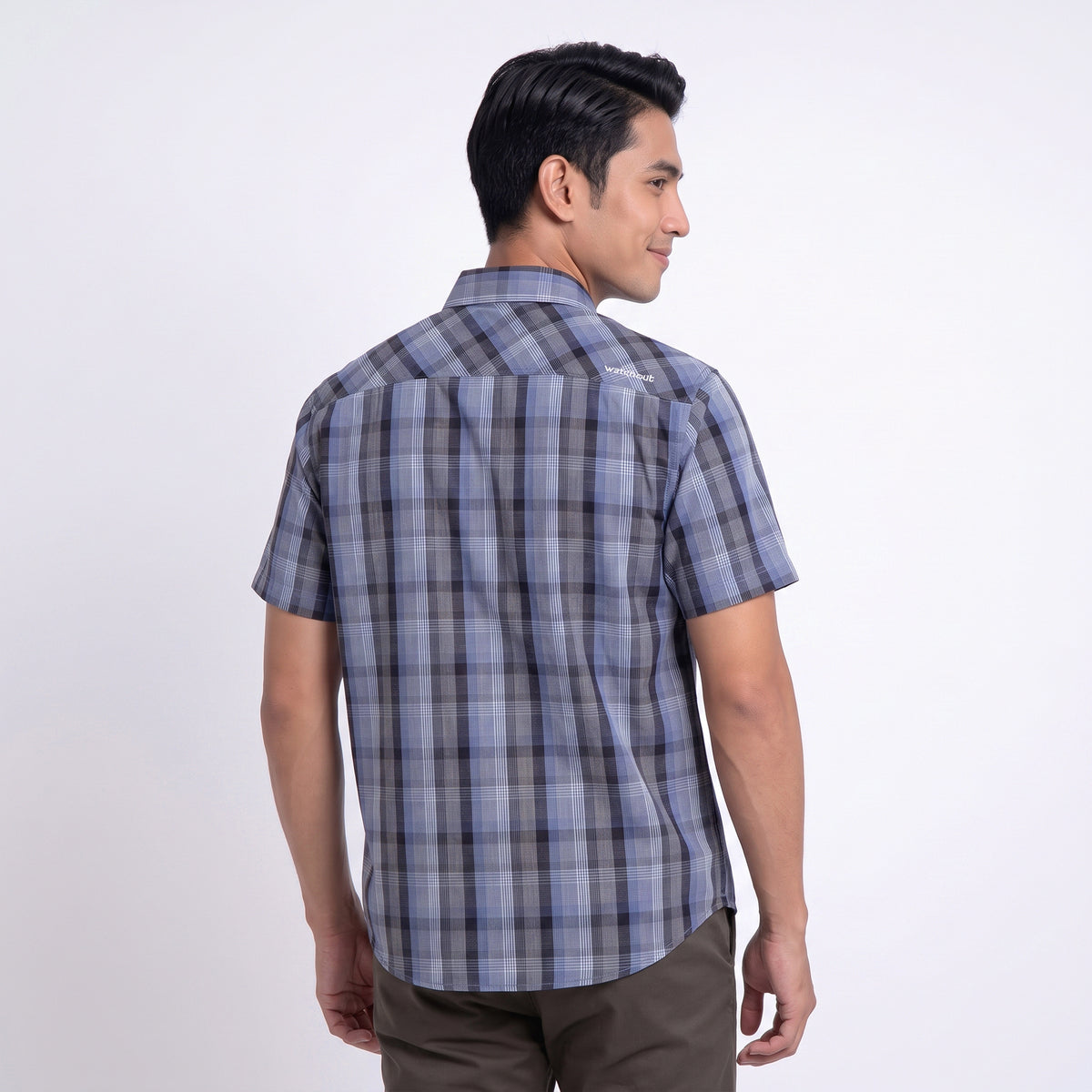WATCHOUT KEMEJA PRIA LENGAN PENDEK ST EUGENE | SLIM FIT | JEANS | JS502600126