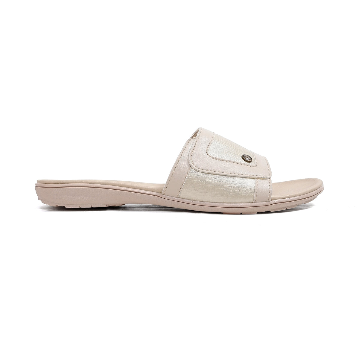 Triset Sandal Wanita | Comfort Leather | Look Slide | Flat | TF6100303