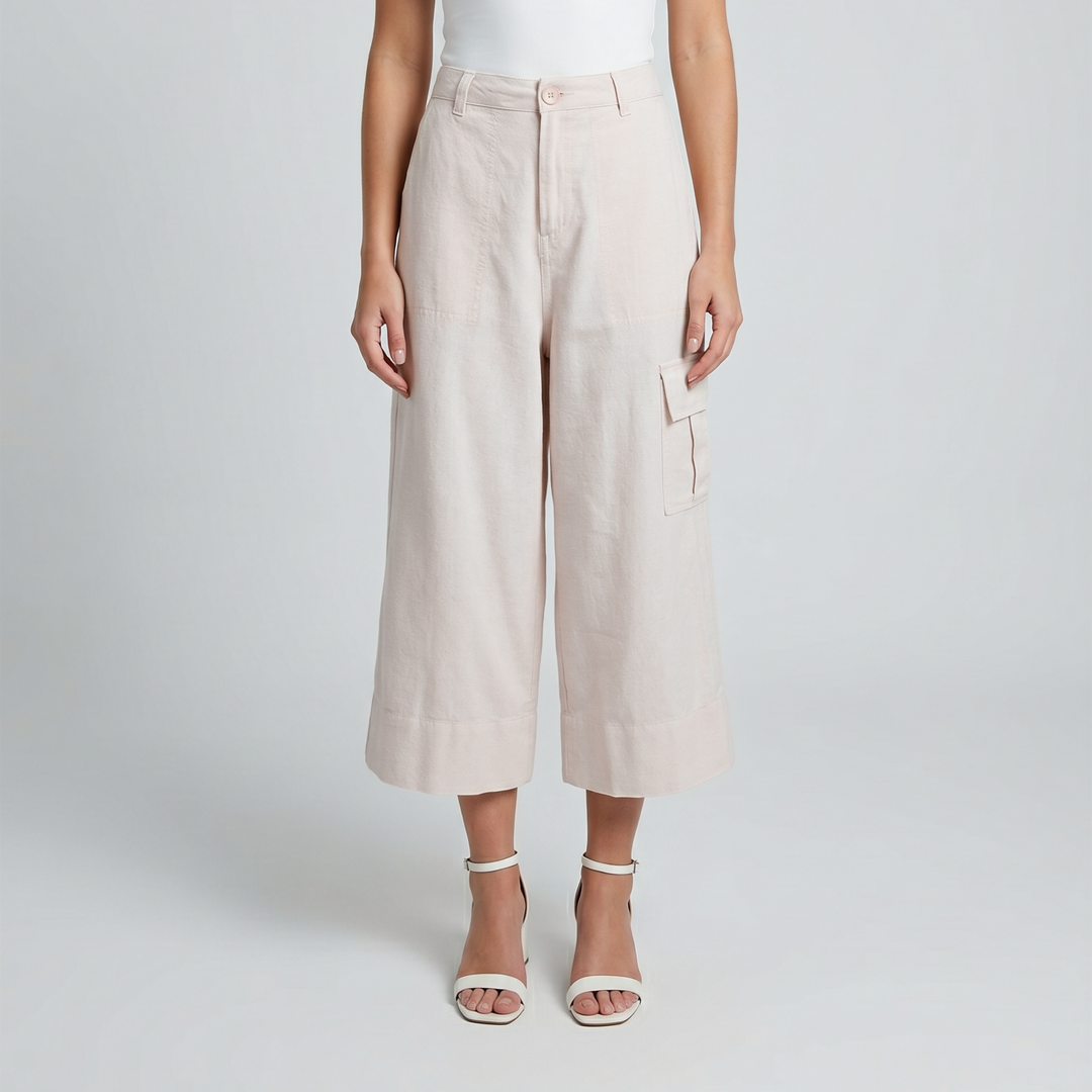 Triset Casual Celana Cullote Wanita Cargo HighWaist | Regule Fit | TP6006850