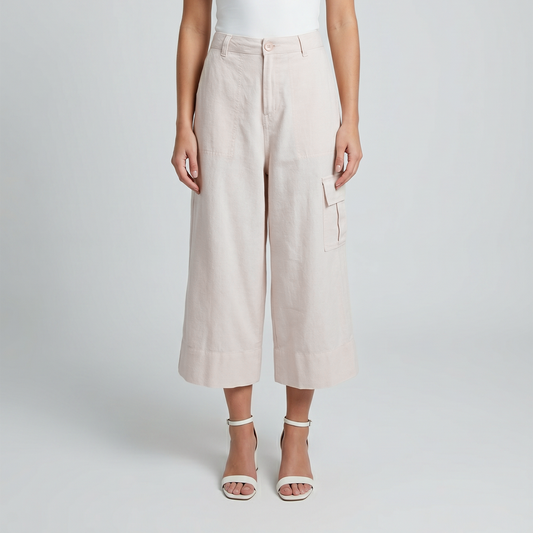 Triset Casual Celana Cullote Wanita Cargo HighWaist | Regule Fit | TP6006850