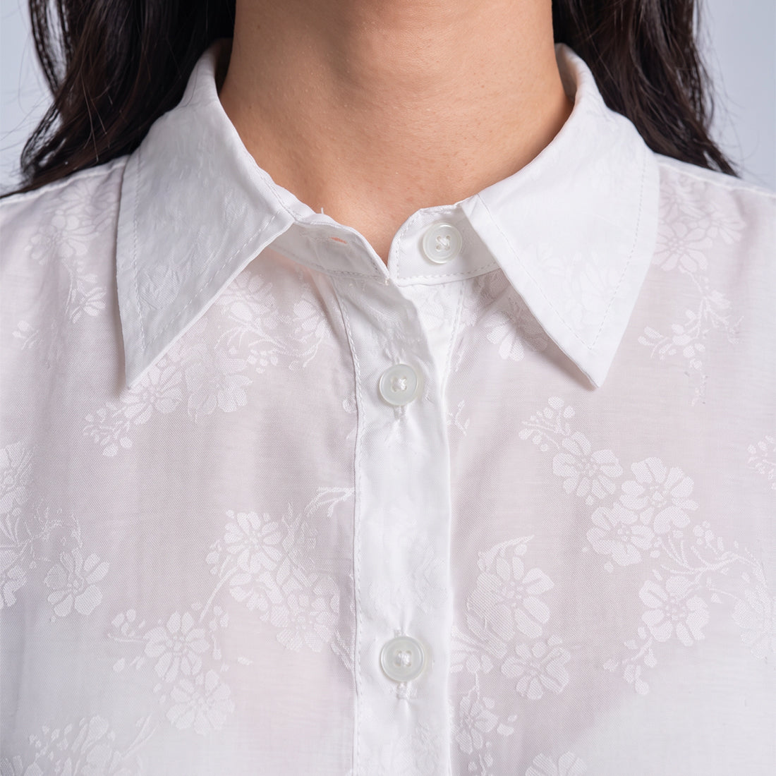 Triset Ladies Blouse Wanita Lace Floral Lengan Panjang | Reguler Fit | LR3052078