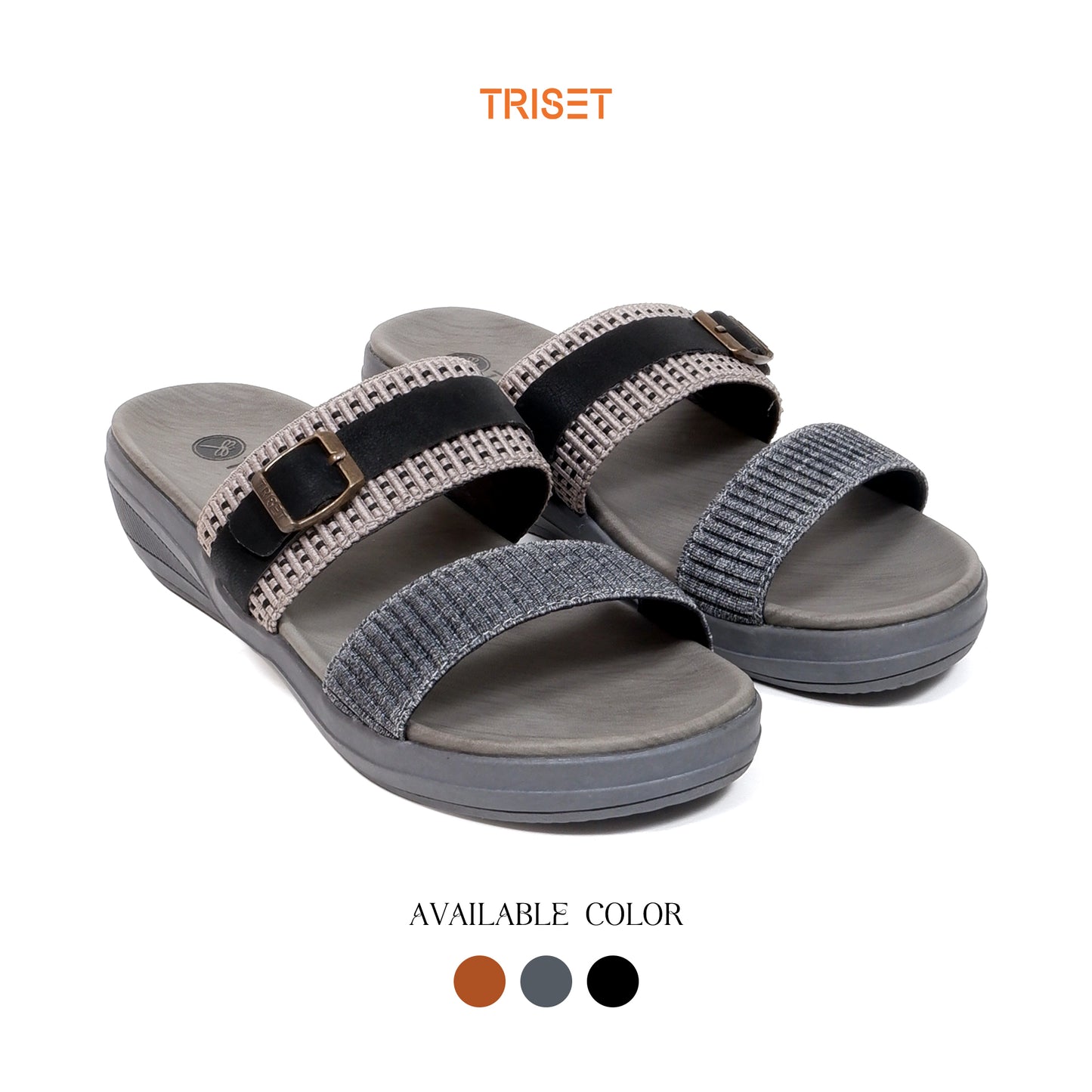 Triset Sandal Wanita | Casual | Semi Formal | Wedges | TQ6200209