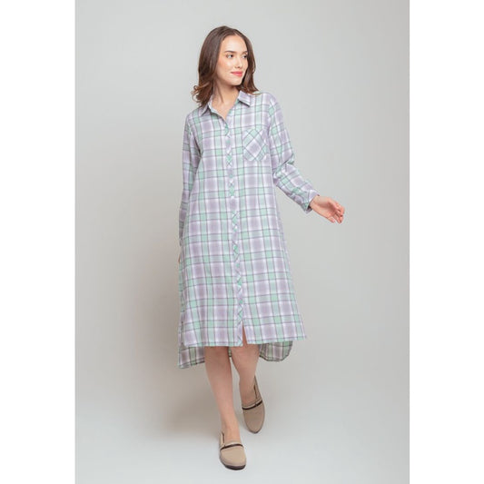 Triset Ladies Midi Dress Wanita Lengan Panjang Asimetris | Reguler Fit | LD3028601